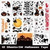 Halloween Window Stickers with Caution Tape 141PCS Halloween Decorations