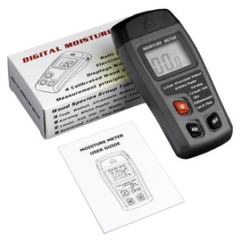 QUMOX Digital Wood Moisture Meter for Firewood, Small Handheld Wood Moisture Detector for Firewood Moisture Meter Humidity Detector for Cordwood, Furniture, Floor, Wood Humidity Measuring