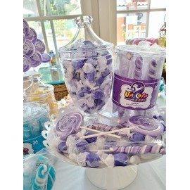Fairtime Taffy – Bulk Purple Candy for Candy Buffets, Grape Taffy, Grape Candy, Bulk Candy, Pinata Candy, Individually Wrapped Candy Kosher Candy, 3 Pounds of Candy