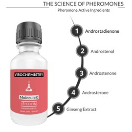 Pheromones to Attract Women for Men (Molecule X) Cologne Oil - Bold, Extra Strength Human Pheromones Formula by ViroChemistry - 15ml Concentrate (Human Grade Pheromones to Attract Women)