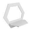 3Pcs Hex Floating Shelf PVC Modern Simple Fine Appearance Floating