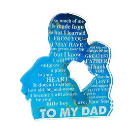 Fathers Day Acrylic Plaque Dad Gifts from Daughter Birthday Christmas Gifts for Dad Presents from Daughter,Son Dad Presents for Christmas Daddy Gifts from Son (DAD GIFTS FROM SON)