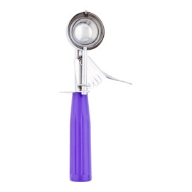 Restaurantware Met Lux 0.86 Ounce Portion Scoop 1 Trigger Release Cookie Scoop - With Orchid Handle Stainless Steel Disher For Portion Control Scoop Cookie Dough Cupcake Batter Or Ice Cream