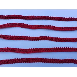 1/2 Inch Gimp Braid Trim 15 Yards for Upholstery Costume DIY Crafts(Burgundy 1016)