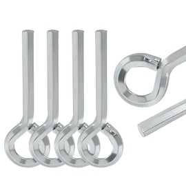 Hitefu 5 Pack 7/32 inch Standard Hex Key Wrench with Full Loop for Push Bar Panic Exit Devices - Reliable and Durable Allen Wrench Door Key for Christmas Festival Party Decoration (Solid Metal)