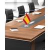 Spain Miniature Desk Flag Set,8x5 Inch Spanish Small Flag With