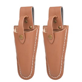 XNHIU 2 Pieces Pruner Holster Gardening Case Leather Sheath Pouch Holder Use for Gardening Pruning Shears