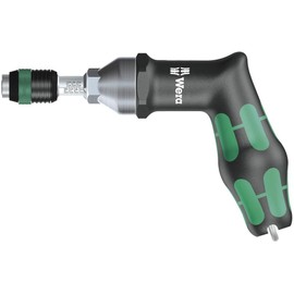 Wera 05074717001 Kraftform 7462 Hexagon Torque Screwdriver, 1/4" Head, 3.0-6.0 Nm Pre-Set Adjustable Torque Range, Silver