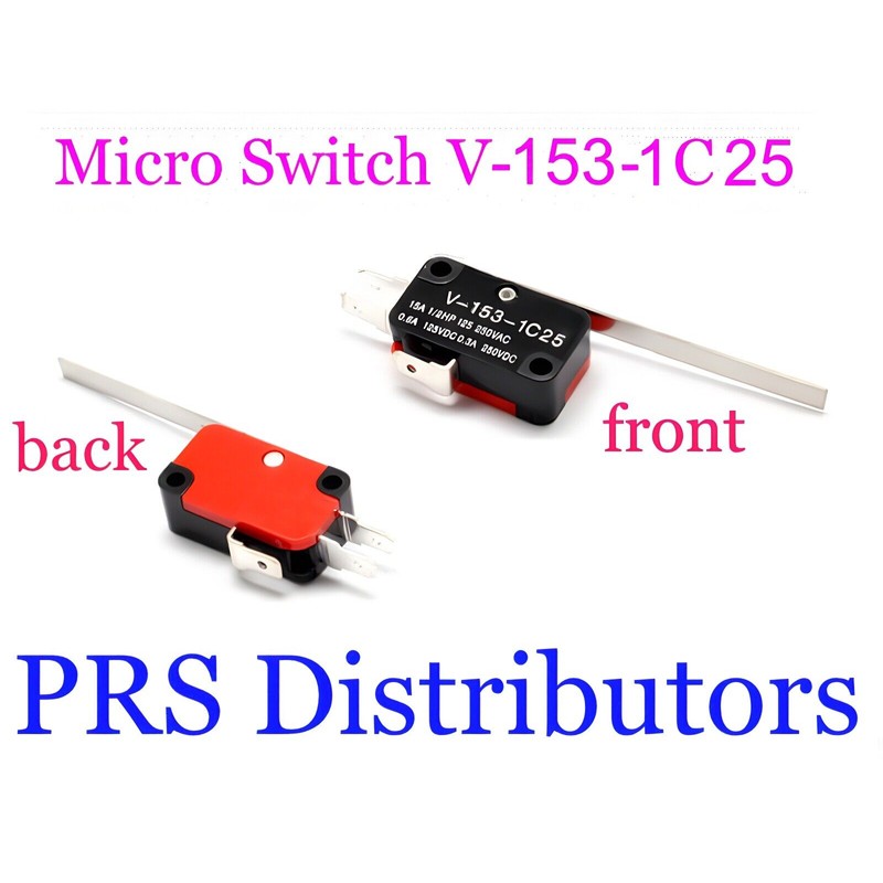 Unbranded Micro Switch V-153-1C25 2" Long Straight Hinge Lever Type