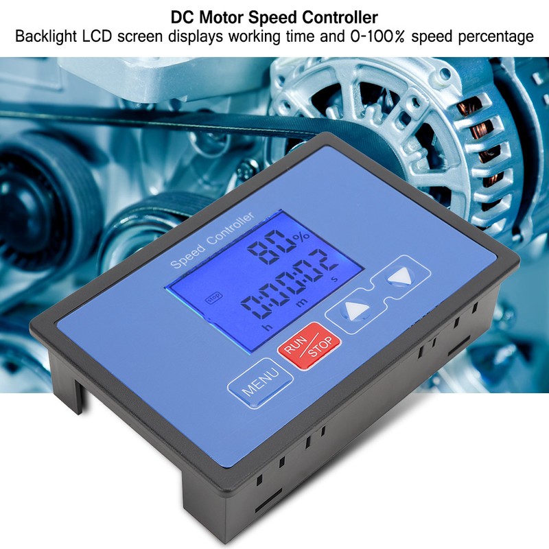 30A 6.5V-55V DC Brush Motor PWM Speed Controller Digital LCD