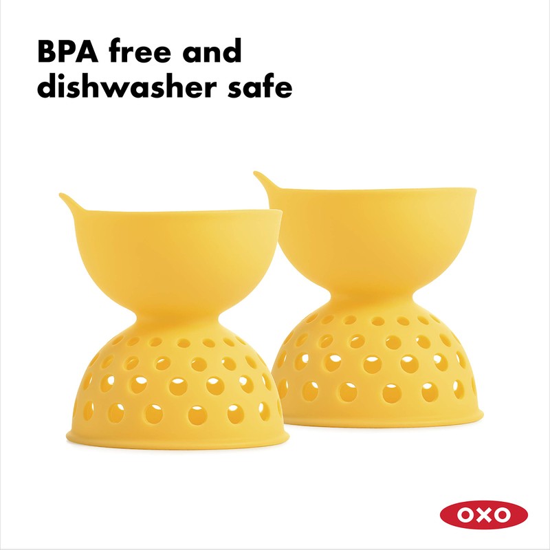 OXO Good Grips 2 Piece Silicone Egg Poaching Set, One