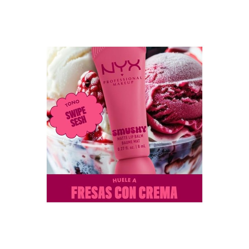 NYX Professional Makeup, Smushy Bálsamo de Labios Matte - Tono