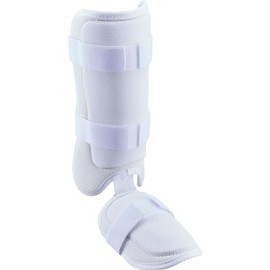 ZETT BLL320AK2 Baseball Hitter Leg Guard for Left and Right Hands, White (1100), Made in Japan