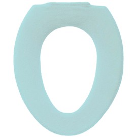 OKA Palette O Shaped Toilet Seat Cover, Green (Washable, O-Shaped Only)