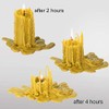 3X Pillar Candles Rustic Height 95mm Ø 34mm Beeswax drip