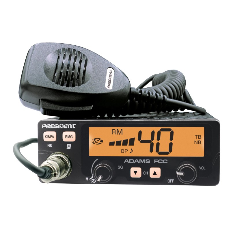 PRESI ADAMS - President 40 Channel CB Radio with Talkback