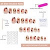 Press on Nails Short Oval OFDNE Fall Fake Nails False