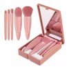 KFMX Juego De 5 Brochas De Maquillaje Portátil Con Espejo