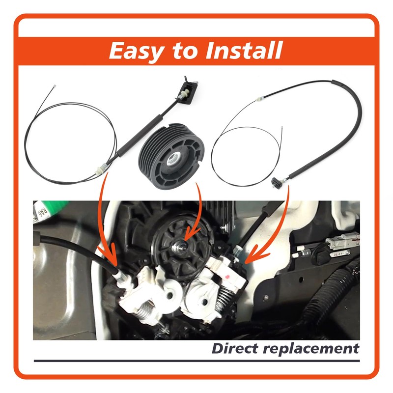 Mhrxusd 72546TK8A01 Sliding Door Cable Pulley Wheel Kit Compatible with