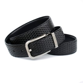 Anthoni Crown Men's Belt, Black (Black 010)