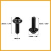 Partuto 10pcs M5 Motorcycle Windscreen Screw Fairing Windscreen Bolt Black