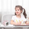 Cisixin Digital Alarm Clock Unicorn Colourful Square Girls LED Illuminated