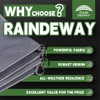 RAINDEWAY Tarps Heavy Duty Waterproof 8x12 Feet -14 Mils Super