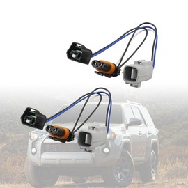 LED Headlight Converters Harness Front Left and Right Compatible with Toyota 4Runner 2021 2022 2023 Headlight Conversion Wiring Adapter Replace 810020
