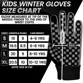 SAGA SPORTS Kids thermal gloves | Water Resistance, Touchscreen-Compatible with Reflector Logo | Warm Anti-Slip for Outdoor Activities age 4-12| Durable and Machine Washable