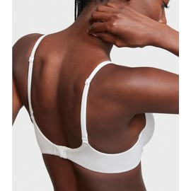 Victoria's Secret Perfect Coverage T Shirt Bra, Full Coverage, Lightly Lined, Adjustable Straps, Bras for Women, Body by Victoria Collection, White (38C)