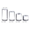 KCGANI Clear Polished Acrylic Cube Cylinder Round Photo Props, Transparent