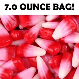 Little Devil Teeth Strawberry Flavored Candy Corn Funny Unique Valentine's Day Gag Gift for Teens, Girls, Boys and Kids (7 oz)