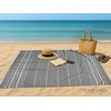 LANE LINEN Beach Blanket – Sand-Free, Extra-Large Picnic Mat, Quick-Dry,