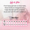 Let it flo Let it flo 1PK Ladies Period Briefs