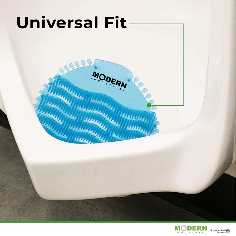 Modern Industrial Urinal Screen and Deodorizer - Fits Most Urinals,