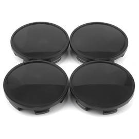 RhinoTuning 4 PCS 65 mm Wheel Center Caps Compatible With BR3Z-1130-B, OD: 2.56 in / 65 mm ID: 2.32 in / 59 mm Black Hub Caps