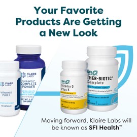 Klaire Labs SFI Health Ther-Biotic Synbiotic Prebiotics & Probiotics for Women & Men - Daily Probiotic with Low FODMAP Prebiotic - Gut, Immune, Respiratory & Digestive Health Support (30 Capsules)