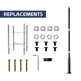 Xhmeishan Street Light Pole 10Ft, Street Light Poles for Outdoor Lighting,Solar Pole Accessory for Street, Suitable for Basketball Courts, Residential Areas,Parking Lots, Park