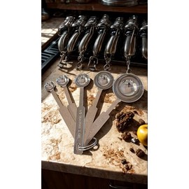 Stainless Steel Measuring Cups and Spoons
