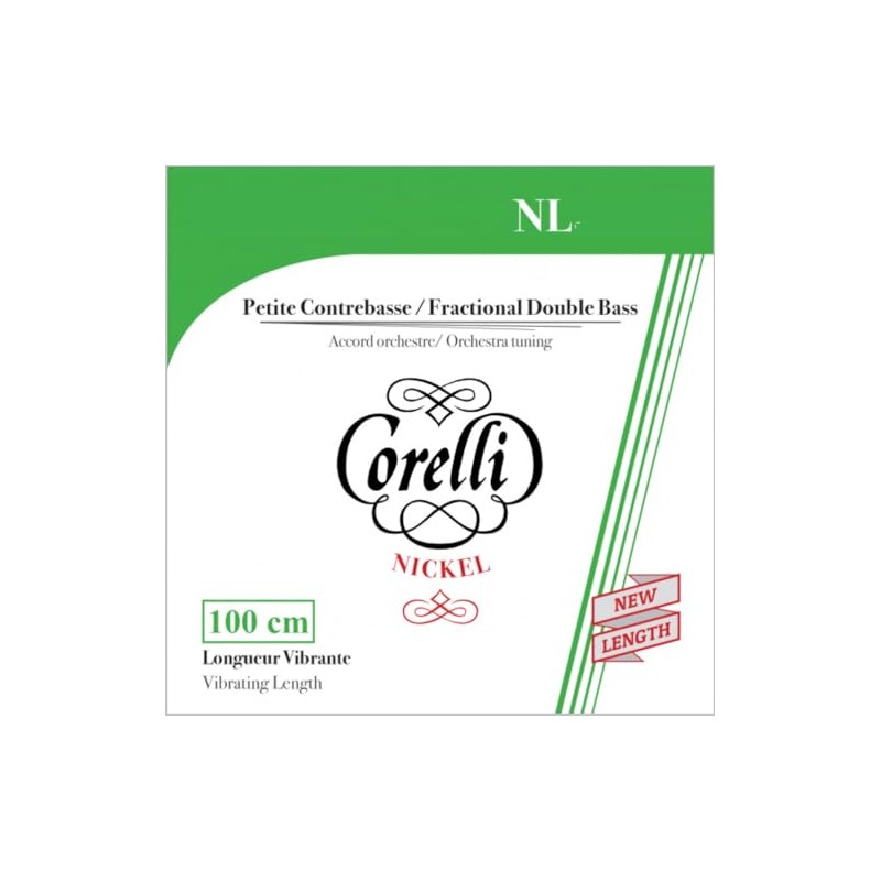 Corelli Double bass strings Fractional - small scale D 1/2