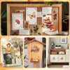 WANDIC 3 Sheets Rub On Transfer Stickers, Autumn Theme Decals