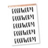 Bookworm Header Stickers, Dashboard Pages, Dash Board Notes, Goal Setting