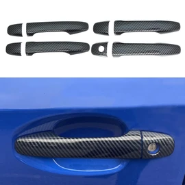 TLIFORT Exterior Door Handle Cover Trims for Subaru Accessories WRX WRX STI 2015-2021, XV Crosstrek 2013-2017, for Forester 2013-2018, for Outback 2015-2025, ABS Carbon Fiber