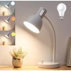 AFORTLO LED Desk Lamp,3 Color Temperature Changeable Table Lamp,Flexible Gooseneck
