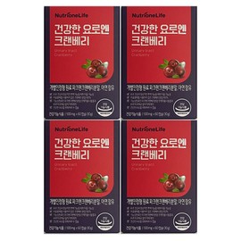 Nutrione Healthy Urinary Cranberry 500mg x 60 Capsules 4 Boxes / 뉴트리원 건강한 요로엔 크랜베리 500mg x 60캡슐 4박스