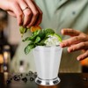 Silvery Mint Mojito Cup Stainless Steel Cocktail Mug Mixed Drinks