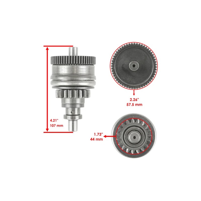 Caltric Starter & Drive for Polaris Ranger XP 700 683