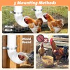 3 Pack Automatic Chicken Feeder No Waste, PVC Pipe Chicken