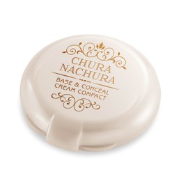 Chura Nachura Stain Kakushi Powder Cream Pact [0.3 oz (10 g) / UV Protection/ SPF50+ PA++++ Cream Foundation (Waterproof) Concealer, 100% Naturally Derived Ingredients, Moisturizing