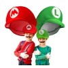 2 Pzs Par De Gorras Mario Bross Y Luigi Gorro